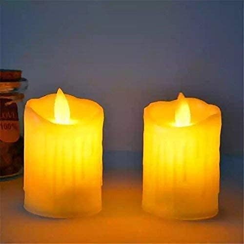 Image of SATYAM KRAFT 12 Pcs LED Tea Light Dancing Candles | Flameless & Smokeless | Multicolor Acrylic Design | Home Decor, Festival, Anniversary, Birthday, Gifting, Diwali & Ganpati Decoration
