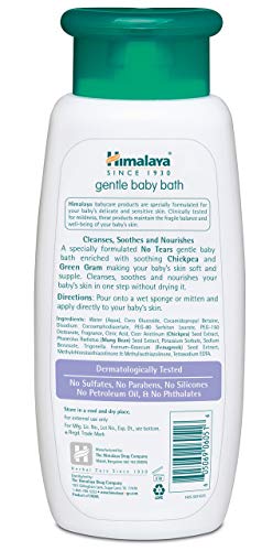 Himalaya Gentle Baby Bath, Gentle, Non-Irritating Cleanser for Nourishing Your Baby’s Skin, 13.53 oz