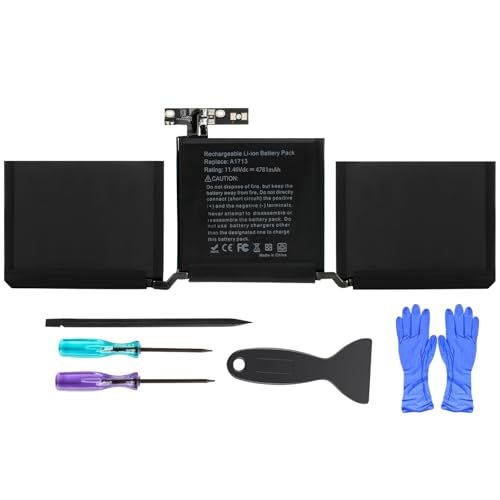 Jalaxbeat A2159 A1708 Battery Replacement for MacBook Pro 13 inch A1708 (Late 2016, Mid 2017) A2159(2019) A2289(2020) A2338(2020,2022) A1713 A2171 Battery