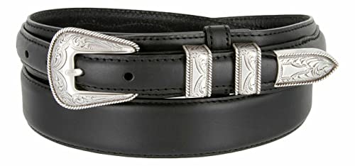 Image of Belts.com Western Buckle Belt Oil Tanned Genuine Leather Ranger Belt 1-3 /8 inch(35mm) Taper to 3 /4 inch(19mm) Wide-Multiple choices