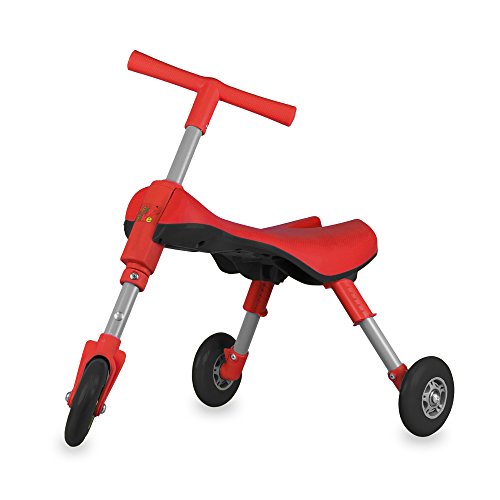 MEKBOK Fly Bike Foldable Indoor/Outdoor Toddlers Glide Tricycle - No Assembly Required - Red