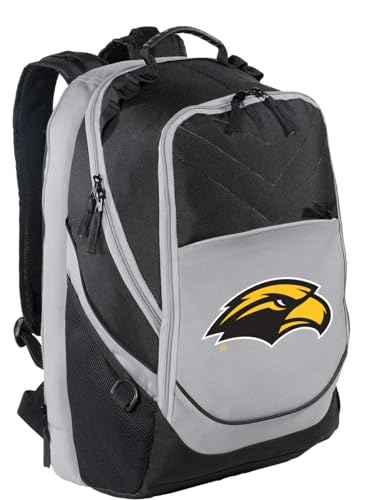 Image of Broad Bay Southern Miss Backpack | Official USM Golden Eagles Logo, Padded Laptop Computer Section, Premium 600 Denier Nylon Fabric