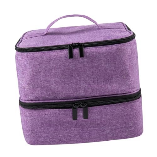 Organisateur de maquillage portable imperméable avec compartiments