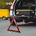 Healvian Warning Triangle, 3pcs Foldable Safety Triangle Triple Warning Kit Warning Triangle Reflector Roadside Hazard Sign Triangle Symbol for Emergency Car
