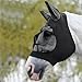 Prevent Mosquito Elastic Mesh Horse Face Shields Breathable Head Cover Hood Riding Equestrian Equipment for Horse(Black)