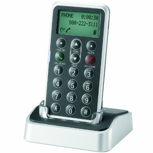 AT&T TL7601 DECT 6.0 Digital Cordless Headset Remote Dial Pad, Black
