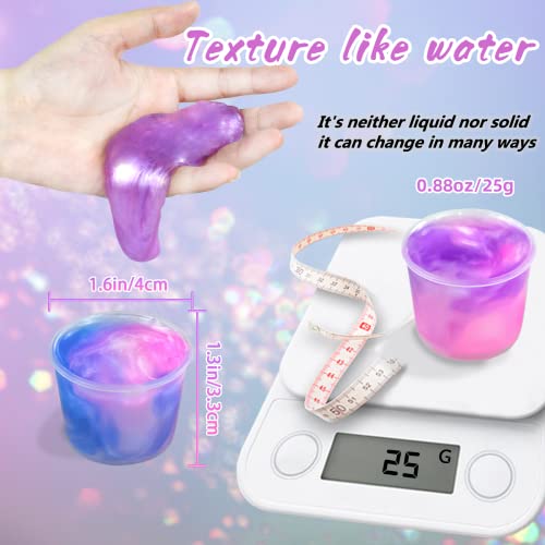 36 Packs Unicorn Slime Kit, Unicorn Party Favors For Kids, Pretty Stretchy & Non-Sticky Galaxy Slime Pack, Slime Party Favors For Girls & Boys Goodie Bag Stuffers