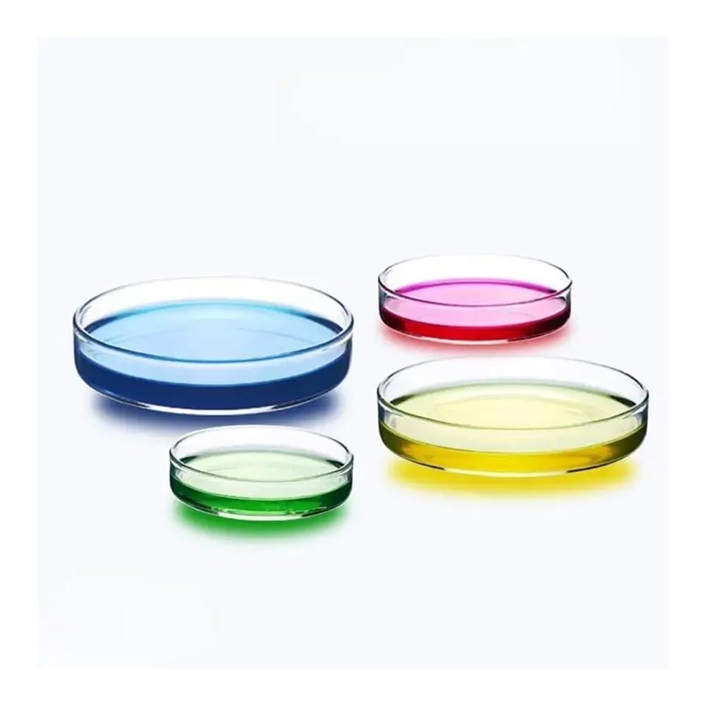 Attrezzature e forniture di laboratorio Piastre di Petri in vetro borosilicato alto da 60 mm/75 mm/90 mm/100 mm/120 mm/150 mm/180 mm/200 mm for forniture laboratorio