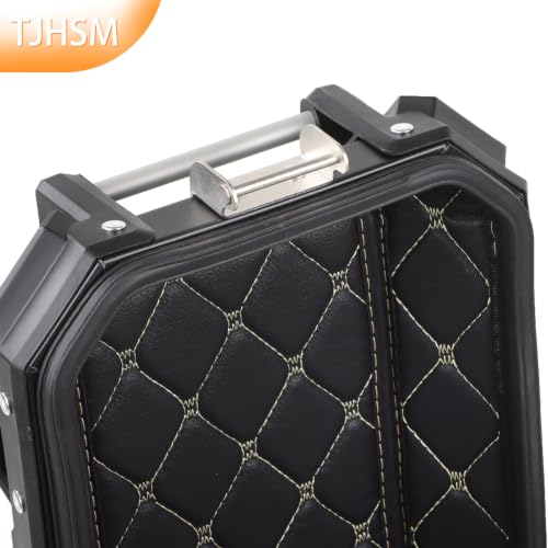 Caja lateral rígida para motocicleta 36L Silver Hard Side Saddlebag Box miniatura 5