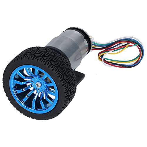 Yinhing Kit de Juego de Motor Codificador Eje de 6 Mm con Soporte de Montaje para Proyecto de Bricolaje de Robótica de Automóvil DC6V JGB37‑52012RPM Motor de Alto Rendimiento para Control Mejorado y