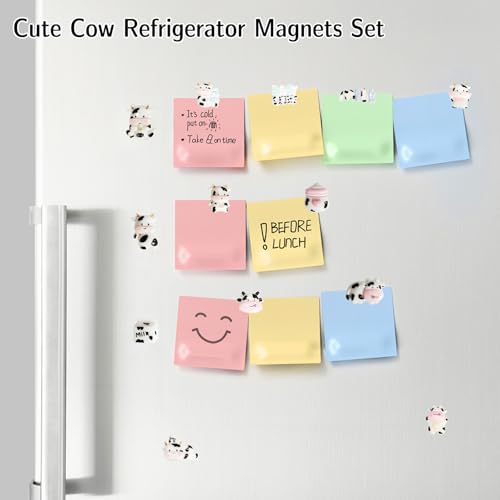Set de imanes decorativos de vaca para refrigerador miniatura 2