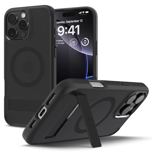 Coque iPhone 16 Pro Max Spigen Ultra Hybrid S MagFit en frost noir