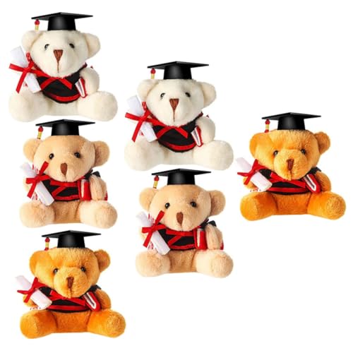 Ours en peluche diplômé FRCOLOR : ne perdez plus vos clés grâce au lot de 12 porte-clés