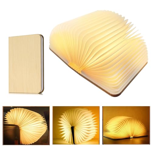 Lámpara de libro magnética LED Ruikdly plegable con 3 modos de color y luz nocturna decorativa