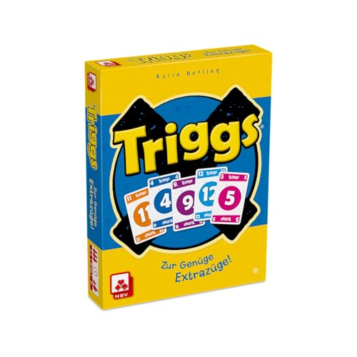 NSV- Bloqueo NSV-4129-Triggs-Suficientes Trenes adicionales-El Juego de Cartas rápido, Multicolor (Nürnberger Spielkarten Verlag 4129)