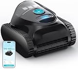 BRINBO C1 Robot Piscina Pareti e Fondo, Linea d'Acqua, Doppio Filtro, Aspiratore Piscina Senza Fili, 7 modalità di Pulizia, 180 min, Pulitore con App, Robot Pulisci Piscine Fino a 150 m², Blu Abisso