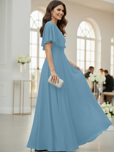 Image of KOH KOH Womens Long Elegant Bridesmaid Evening Cocktail Modest Maxi Dress