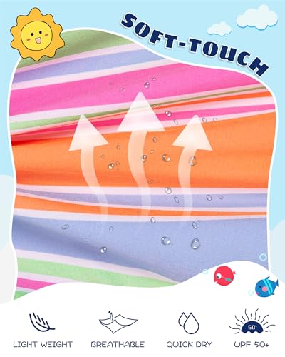 Image of SURF CUZ Boys Swim Trunks with Boxer Brief Liner Toddler Boy Stretch Swimsuit Shorts Quick Dry Swimming Trunks Bathing Suit
