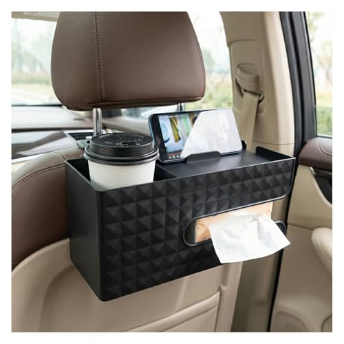 Organizador de asiento trasero para auto con portavasos miniatura 1