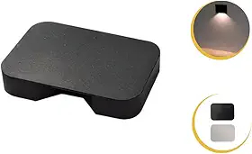 Mini Balizador Led 1,5W para Escada, Corredor, Branco ou Preto (Preto)