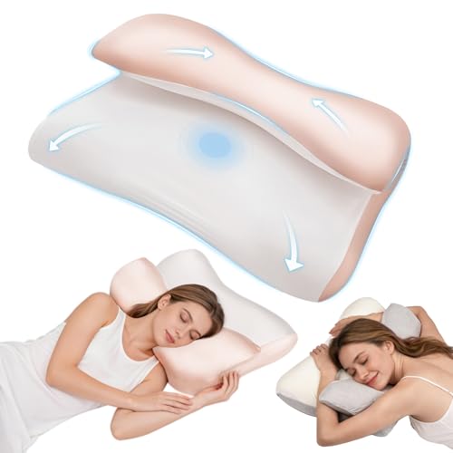 Oreiller ergonomique cervical à mémoire de forme Mailirious