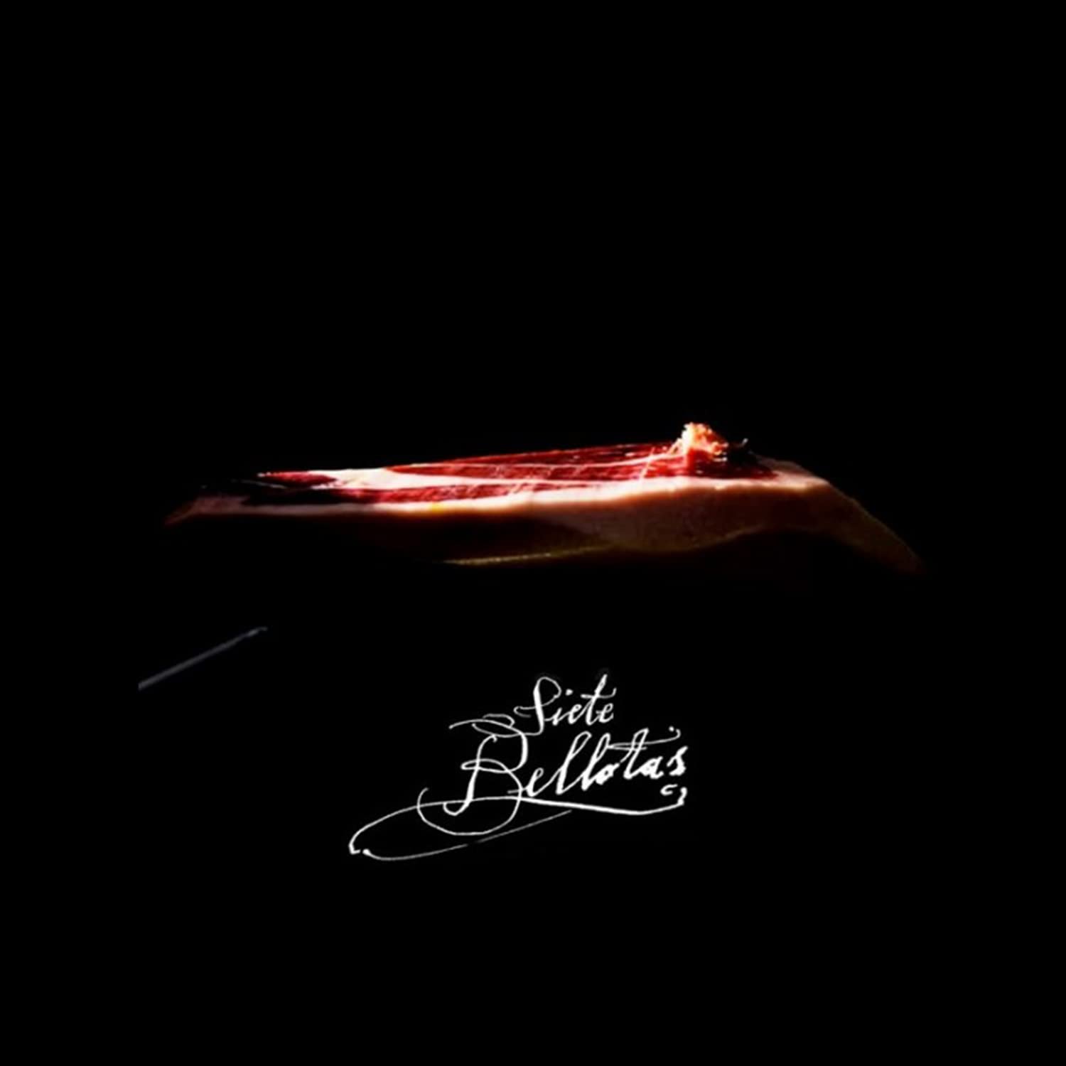 Jamón de bellota 7 BELLOTAS | Jamón de Bellota 50% Ibérico de Pata Negra Español con 48 Meses de Curación Natural.