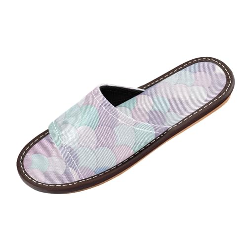 GuoChe Bathroom Sandal Indoor and Outdoor Breathable Cute Slip on Open Toe Home Shoes for Travel, Hotel,