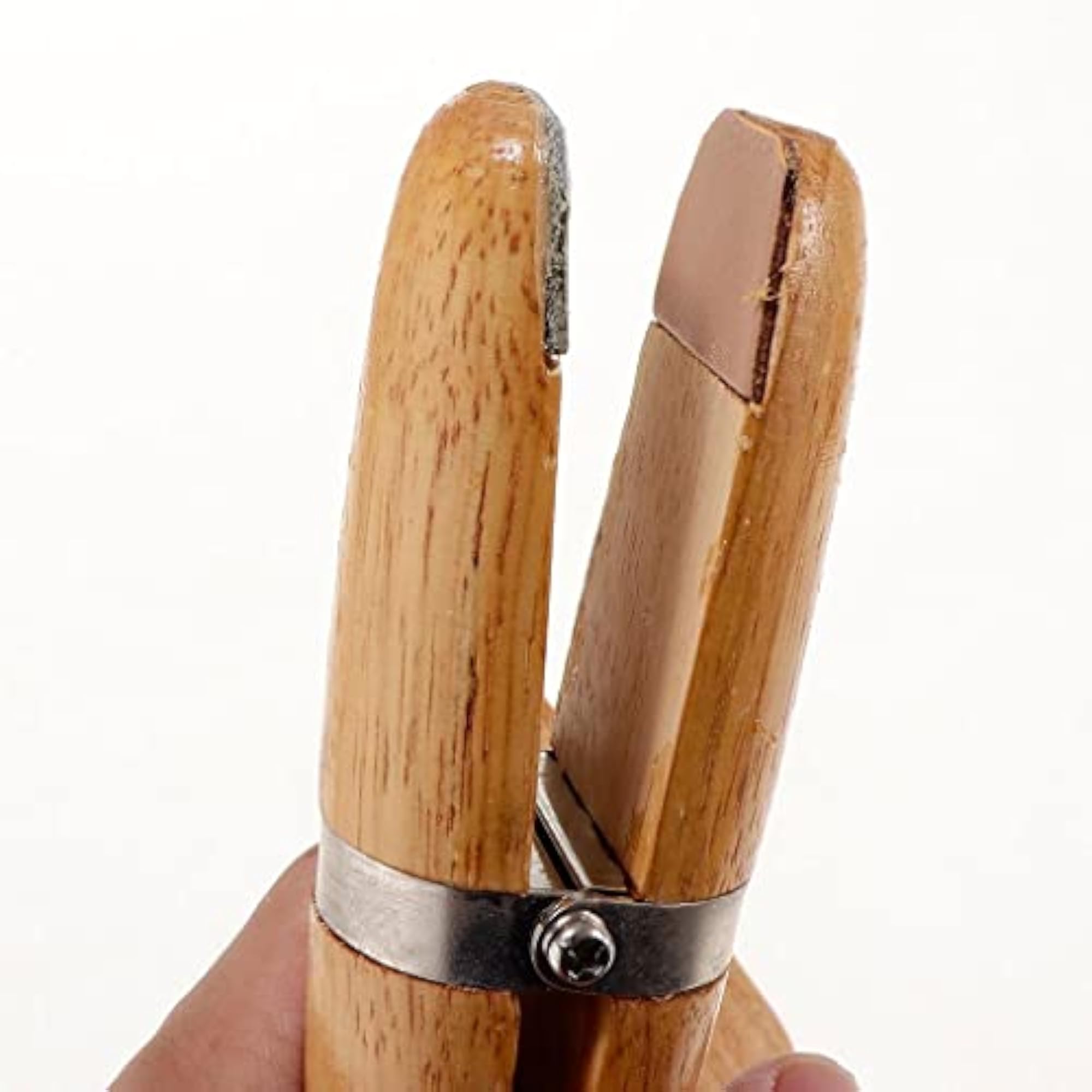 Natural Wooden Jewelers Ring Clamp Tool Holder