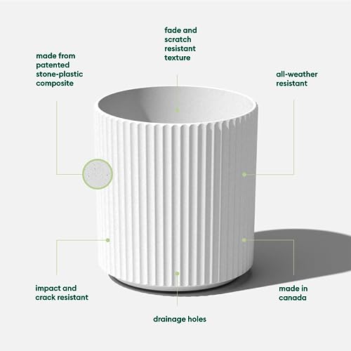 Image of Veradek Demi Series Planter - Large Round Outdoor Planter