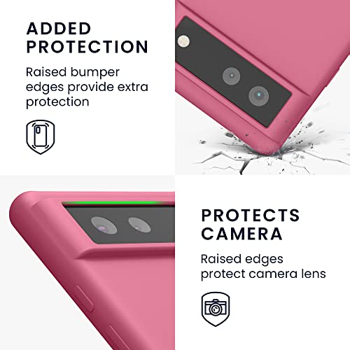 kwmobile Case for Google Pixel 6 Case - Soft Cover - Shockproof Silicone - Wireless Charging Sweet Candy - Image 3