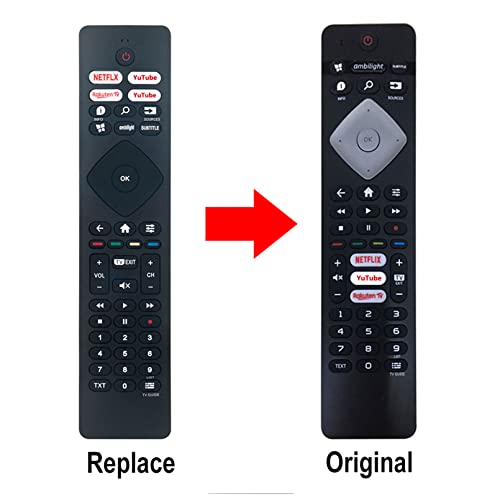 VINABTY 398GM10BEPHN0020SY Replace Remote Control fit for Philips TV 48OLED935/12 55OLED805/12 65OLED805/12 55OLED865/12 55PUS9435/12 65OLED855/12 65OLED935/12 65PUS9435/12 43PUS6704/12 50PUS6804/12 - Image 2