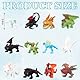 Mini Dragon Figuren 12pcs Drachen Action Figuren Spielzeug Drachen Kuchendekoration Dragon Puppe Toys Dinosaurier Figuren Spielzeug Set Actionfiguren Toy für Kinder Geburtstags