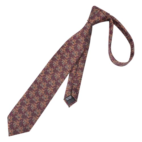 Image of Alizeal Mens 3.15'' Light Color Rustic Tie Handkerchief | with Flower Printed Handkerchief for Wedding Business Daily Wear