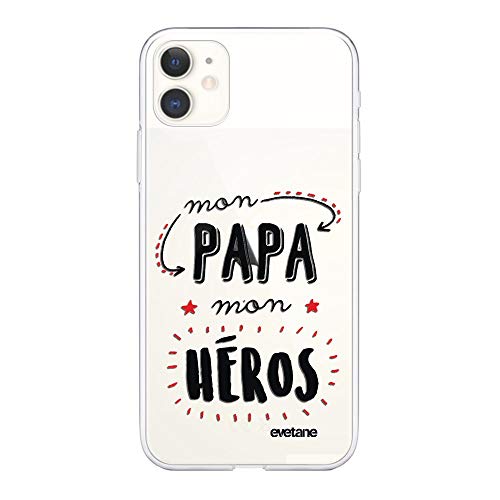 Evetane, Silicone case compatible with iPhone 11, Flexible protection, ultra resistant, Thin and transparent, Back cover
