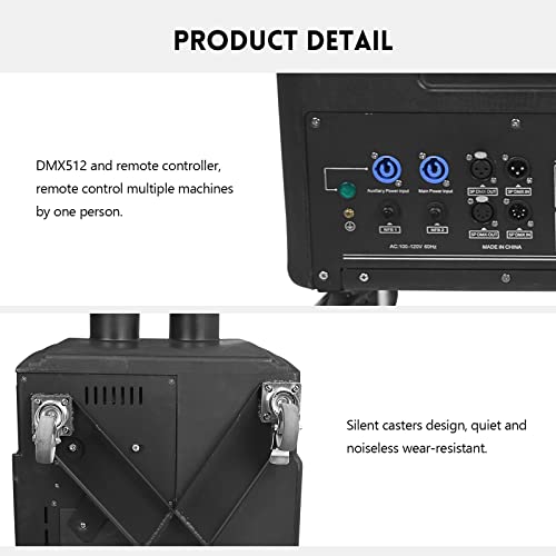 Dmx Dry Ice Fog Machine 4000W Moka Low Lying Fog Machine With Smoke Nozzle For Indoor Outdoor Stage Wedding Party Club #TOP5