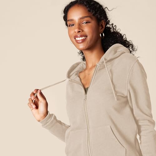 Image of Amazon Essentials Women's Midweight Fleece Full-Zip Hoodie with Drawstring (Available in Plus Size)