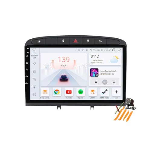 YLOXFW Autoradio Stereo Android 13.0 Navi für Peugeot RCZ 2009-2020 Sat GPS