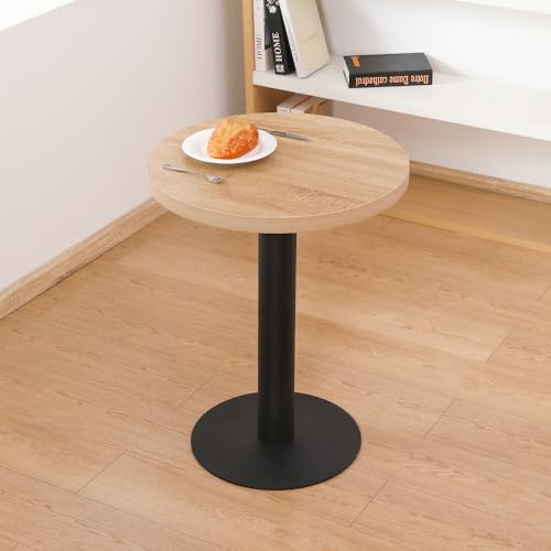 Mingone Esstisch Rund 60cm Küchentisch Klein Esszimmertisch mit Holzplatte Quadratischer Tisch Eiche-Optik mit Metallbein für Wohnzimmer Balkon Esszimmer Mingone Esstisch Rund 60cm Küchentisch Klein Esszimmertisch mit Holzplatte Quadratischer Tisch Eiche-Optik mit Metallbein für Wohnzimmer Balkon Esszimmer