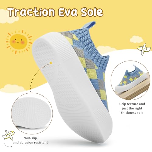 Image of BACSAC Baby Toddler Unisex Infant Shoes Boys Girls Beige Mesh Breathable Non-Slip Soles 6-36 Months