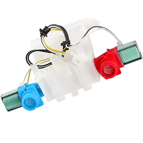 Upgraded W10144820 WPW10144820 Washer Water Inlet Valve with Inlet Assembly for whirlpool Kenmore maytag Washer Replaces W10144820 Rev E W10144820 Rev G WPW10144820VP W10311458--3 Year Warranty