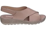 DOCTOR CUTILLAS - Sandalia Muy cómoda con Tiras Cruzadas y Cierre de Bucle de Gancho. 394918 Cuero Mujer Color: Nude Talla: 40