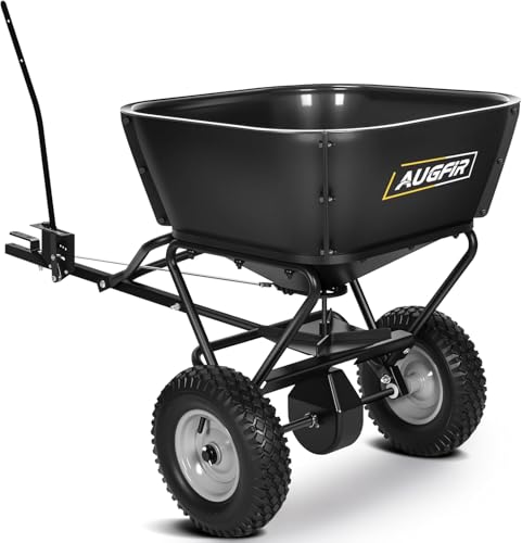 AugFir 130 lb Tow Behind Broadcast Spreader