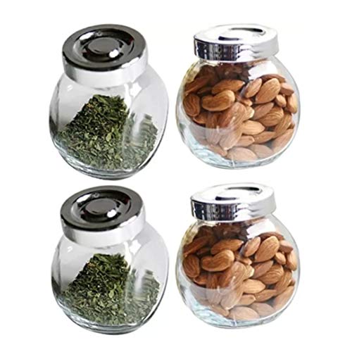 Kit 4 Porta Condimentos Temperos Cromado Cozinha
