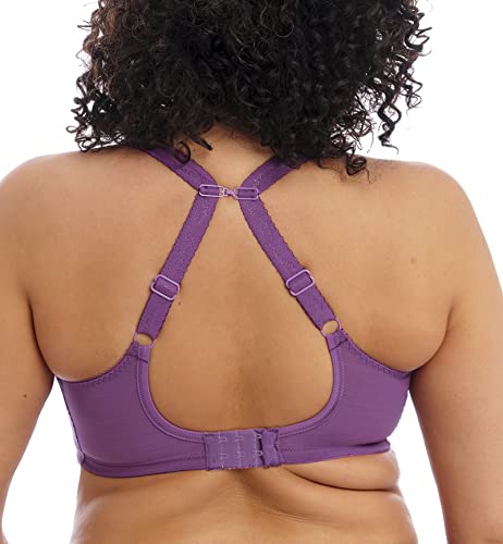 Image of Elomi Women's Charley Stretch Plunge Bra: Stretch Lace & Mesh, Racerback Option. Low Plunge UK Sizes D-JJ, US Sizes D-N