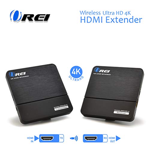 Orei Wireless Pro UltraHD HDMI Extender Transmitter & Receiver Dongle - Up to