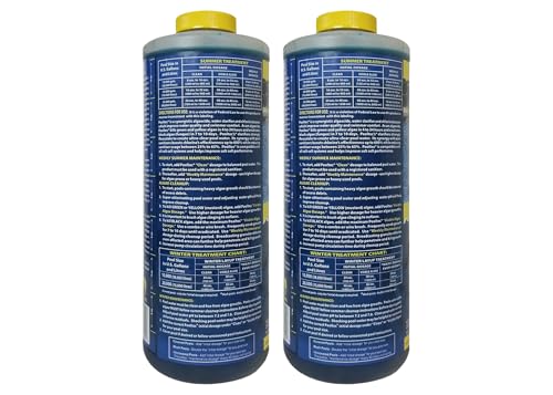 Image of EASYCARE 30032 Pooltec Algaecide, Clarifier and Chlorine Salt Cell Booster (32 Fl. Oz 2-Pack)