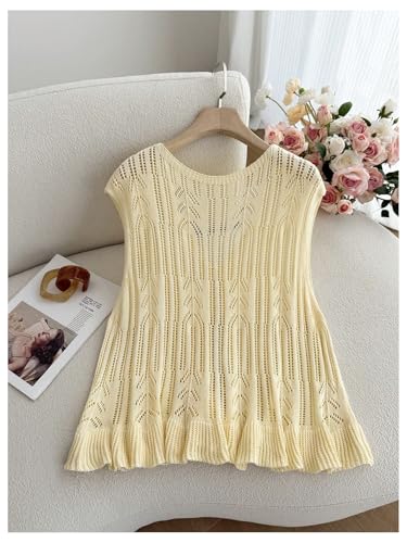 GORGLITTER Women's Plus Size Sweater Vest Bow Tie Front Vest Tops Crochet Knit V Neck Cardigan Western Cowgirl Outfits2