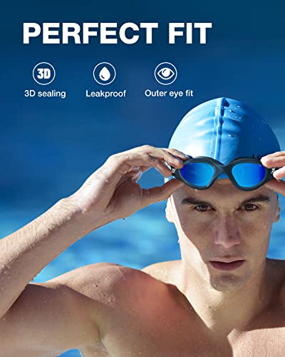 Image of ZIONOR Swim Goggles, Upgraded G1 Polarized Swimming Goggles Anti-Fog for Adult Men Women