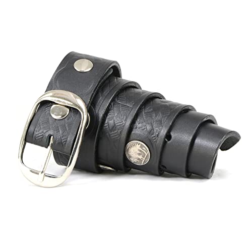 Image of Milwaukee Leather Men's Interchangeable Buckle Leather Belts | 1.5 inch Wide; Emblem Designed; Biker Culture Style; Everyday Wear; Premium Leather