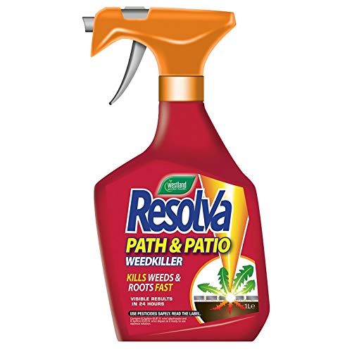 MALLX LONDON Westland Resolva Path & Patio Weedkiller 1L Ready to use. Results in 24 hours. Kills weeds & root. Use on paths, patios & driveways.